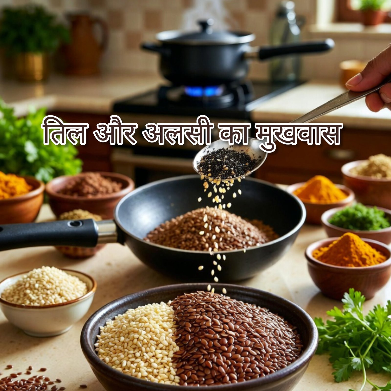 'कैल्शियम और पाचन' का डबल डोज: घर पर बनाएं तिल-अलसी का 'सुपर मुखवास', हड्डियों में जान और पेट को रखेगा साफ | Ayushya Path