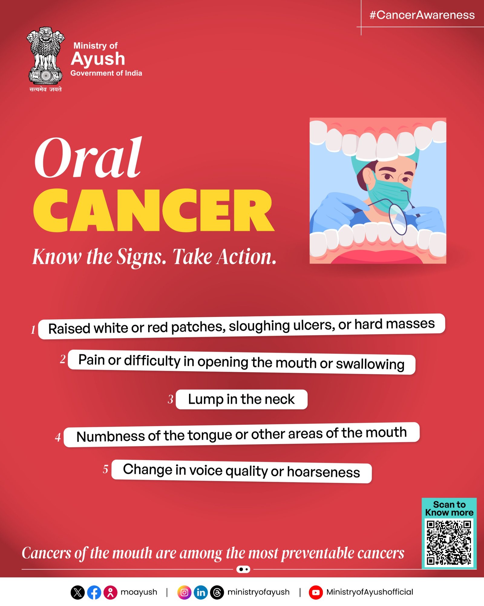 Oral Cancer Awareness Poster 1