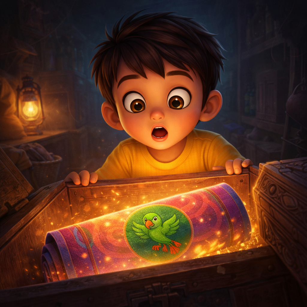 जादुई तोता गप्पू और हैरान चिंटू