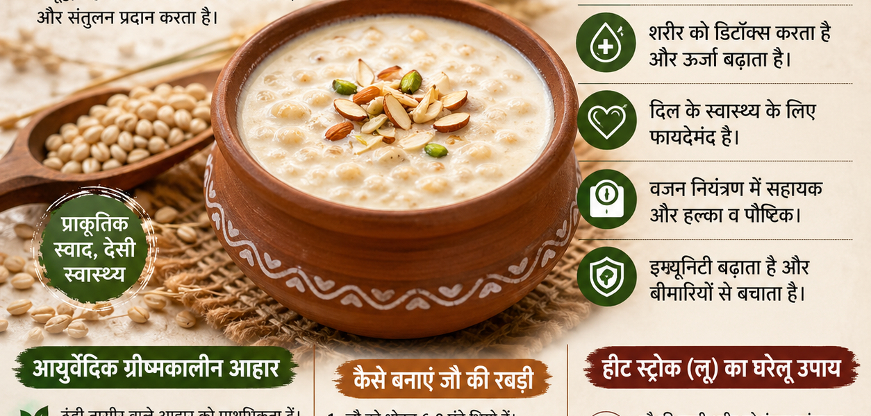 Ayurvedic summer diet Jau ki Rabari