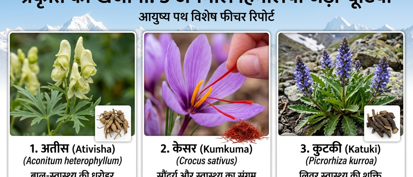 Himalayan Herbs Atees Saffron Kutki
