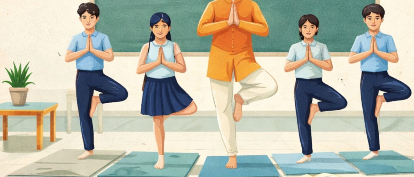 स्कूल योग मॉडल: NEP 2020 के तहत शिक्षा में योग का एकीकरण और YCB प्रमाणन की भूमिका