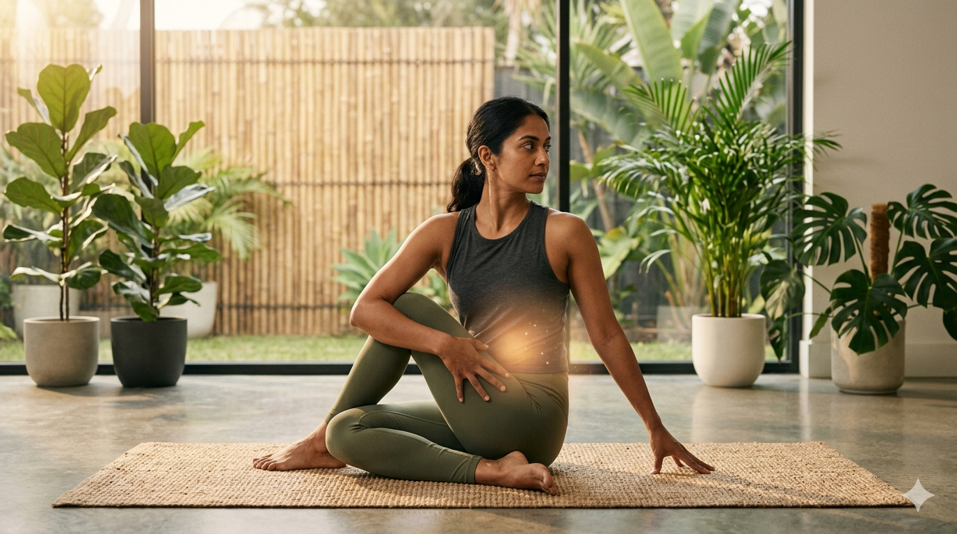 Ardha Matsyendrasana Visceral Detox