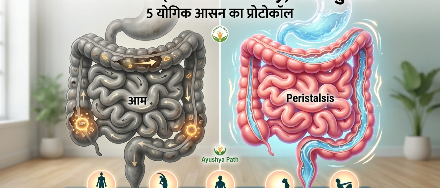 आंतों की गति सुधारने का योगिक प्रोटोकॉल