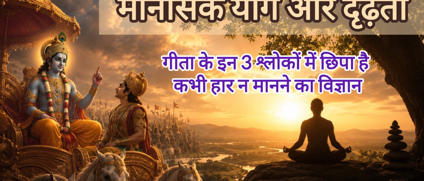 तनाव और अवसाद को दूर करने के लिए श्रीमद्भगवद गीता का मानसिक योग और 'स्थितप्रज्ञ' विज्ञान।