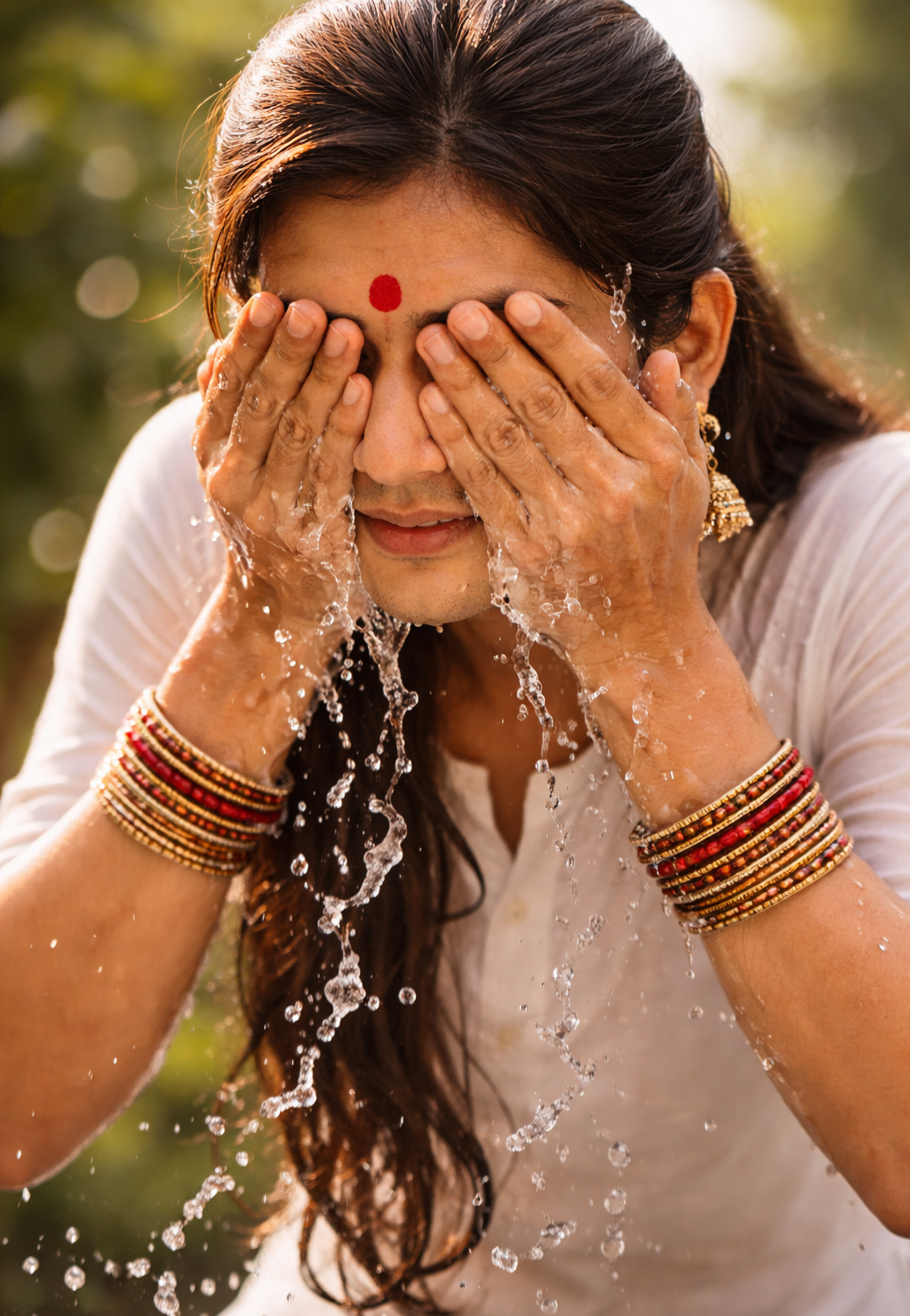भोजन के बाद चक्षु स्पर्श