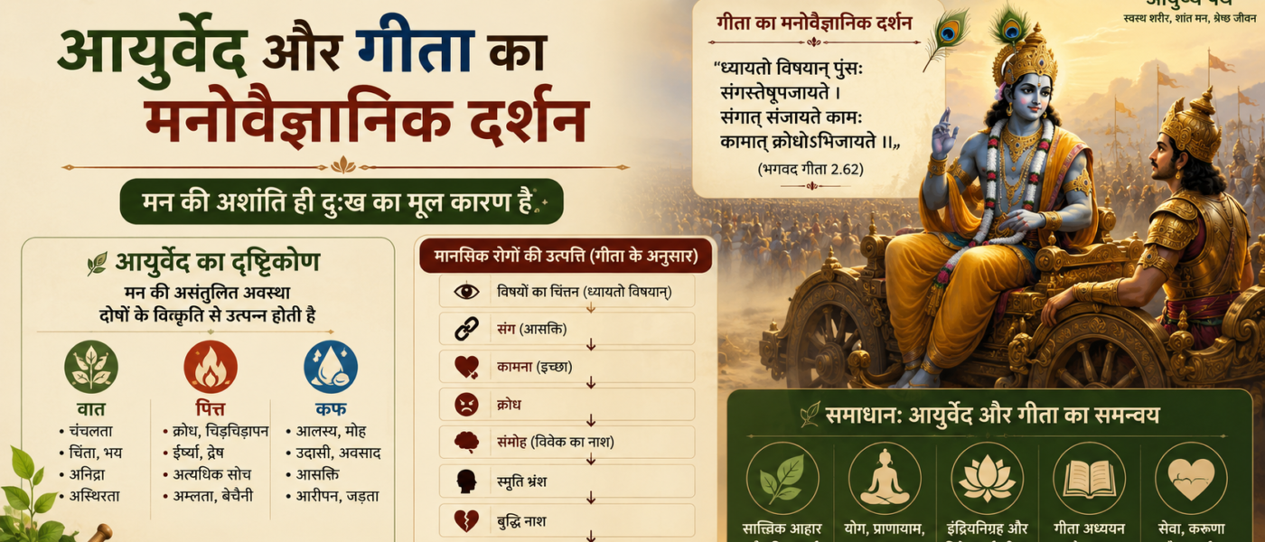 मानसिक रोगों की उत्पत्ति: आयुर्वेद और गीता का मनोवैज्ञानिक दर्शन | आयुष्य पथ