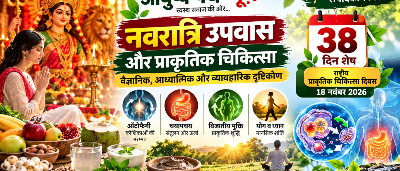 प्राकृतिक चिकित्सा दिवस 2026 : नवरात्रि उपवास और प्राकृतिक चिकित्सा